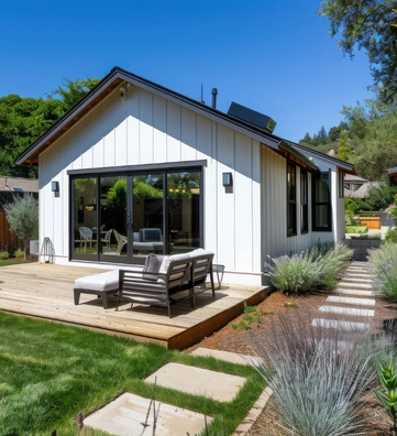 Backyard ADU construction and outdoor living space by Pro Contractor LA Los Angeles