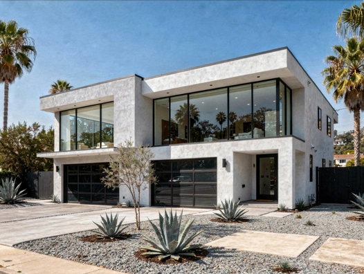 Modern custom home design and construction by Pro Contractor LA Los Angeles