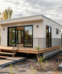 Completed ADU unit with deck built by Pro Contractor LA Los Angeles