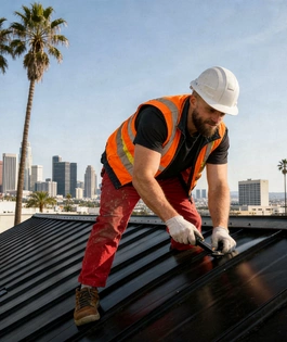 Metal roofing installation by Pro Contractor LA Los Angeles